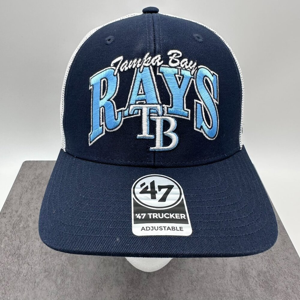 '47 Brand Tampa Bay Rays Keystone Trucker Adjustable Snap Back‎ Hat, Size OSFM